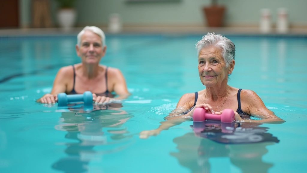 Low-impact aquatic therapy session